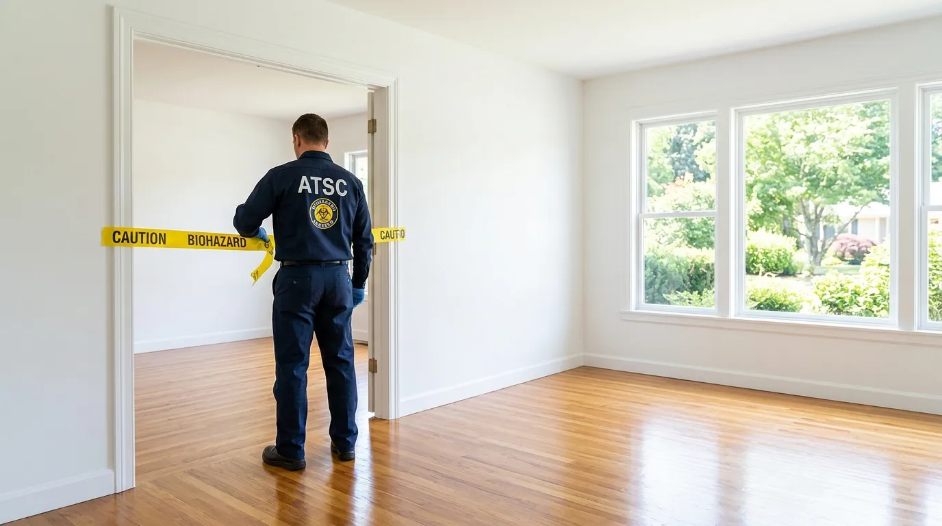 Certified biohazard cleanup crew performing Crime Scene Cleanup in Floral City