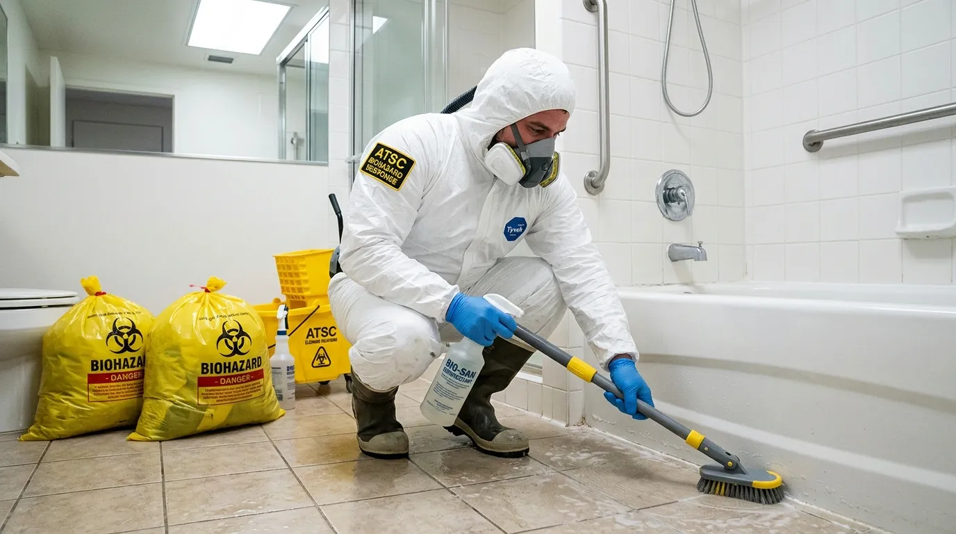 Decontamination equipment deployed for Blood Cleanup in Floral City